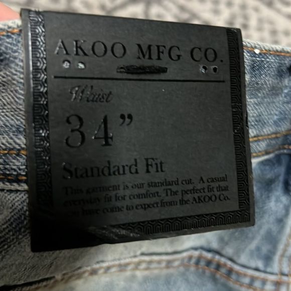 AKOO 9 piece bundle denim and sweats with tee and polos LARGE and size 34 - Picture 12 of 12